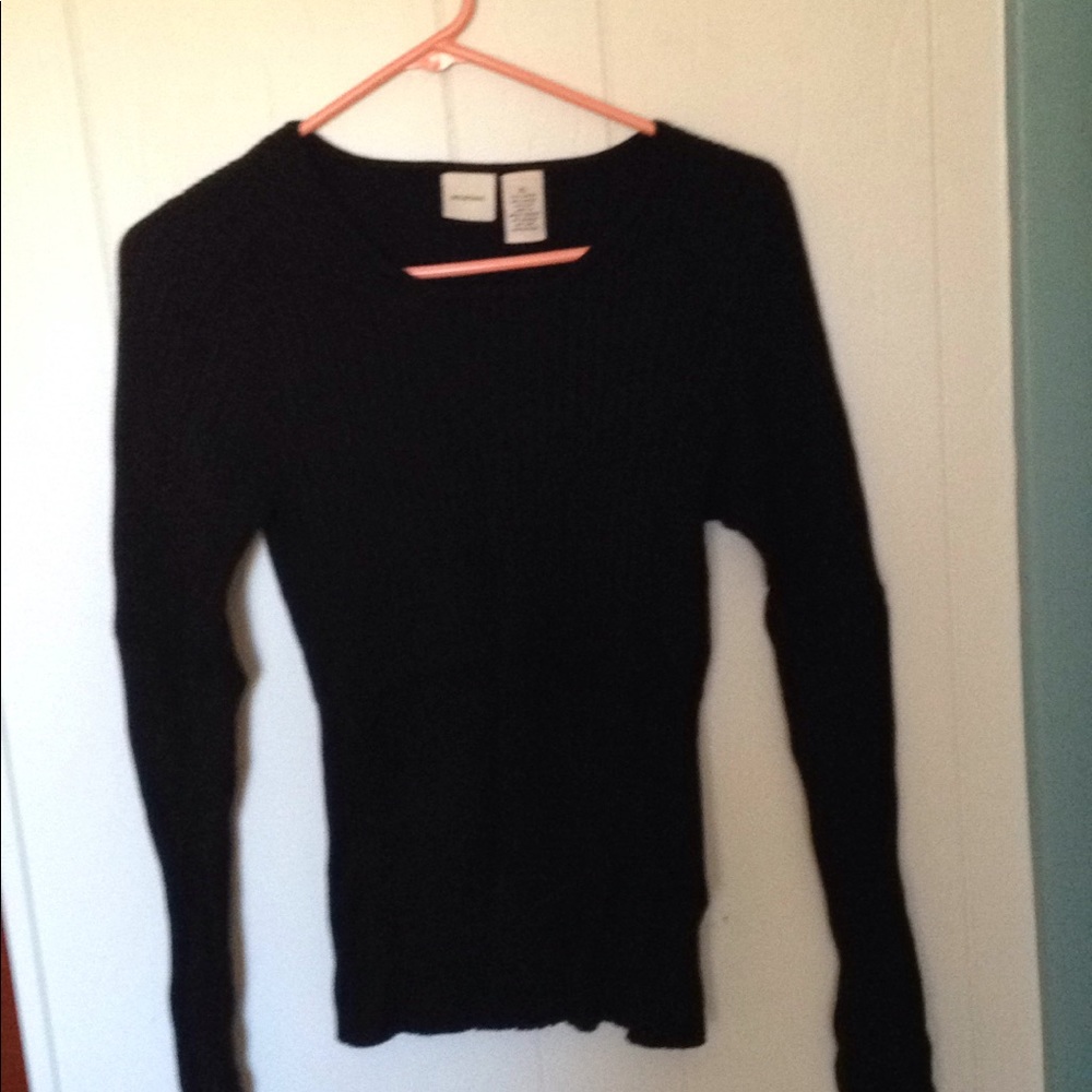 Merona blk ribbed sweater